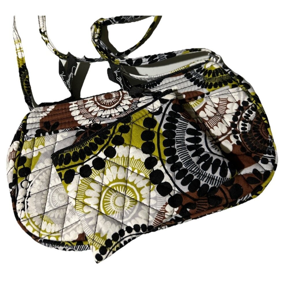 Vera Bradley Cocoa Moss Small Frannie Crossbody Shoulder Bag Coin ID Set NWOT - Picture 2 of 5